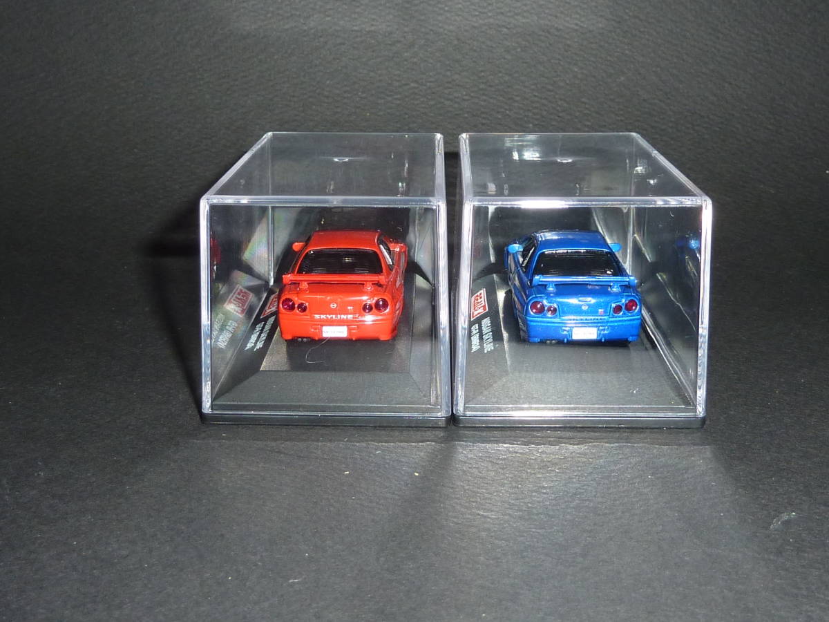 REAL-X R34 Skyline GT-R BNR34 Bay боковой голубой TV2& активный красный AR2 1/72 SKYLINE Nismo nismoyo- Dell RB26 RB26DETT