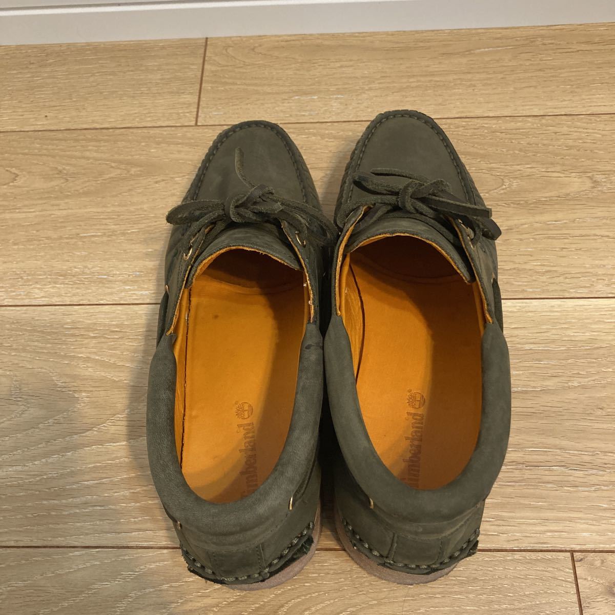 TIMBERLAND AUTHENTICS 3EYE CLASSIC LUG DK GREEN オリーブ 26.5_画像4