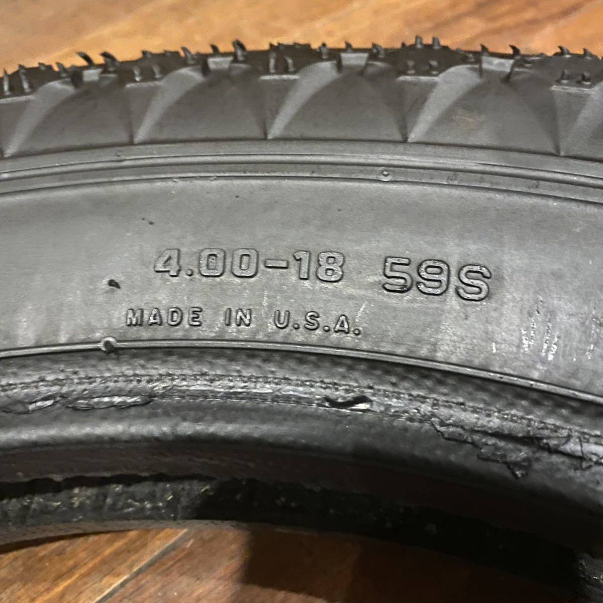 FIRESTONE ANS 4.00-18 ファイヤーストーン タイヤ バリ山 ハーレー ...