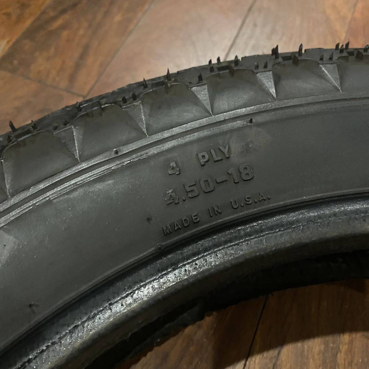 FIRESTONE ANS 4.50-18 ファイヤーストーン タイヤ ハーレー ナックル ...