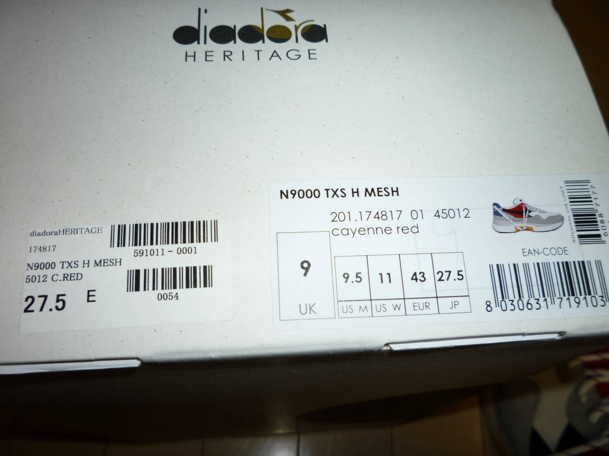 diadora BILLY'S EXCLUSIVE N9000 TXS H MESH 174817 27.5cm ディアドラ　新品_画像6