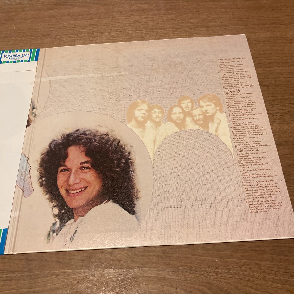 日本盤 帯付き 美品 CAROLE KINGキャロル・キング * SIMPLE THINGSシンプル・シングス/ローレルキャニオン ecs-80875_画像3