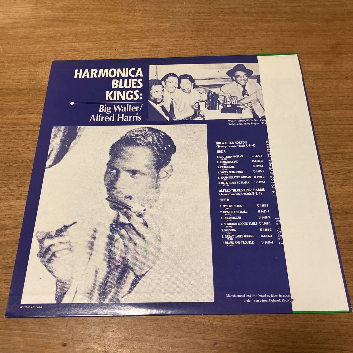 日本盤 帯付き/P-VINE Big Walter Horton & Alfred Harris / Harmonica Blues Kings PLP-371 ビッグウォルター ハーモニカブルースキング_画像2