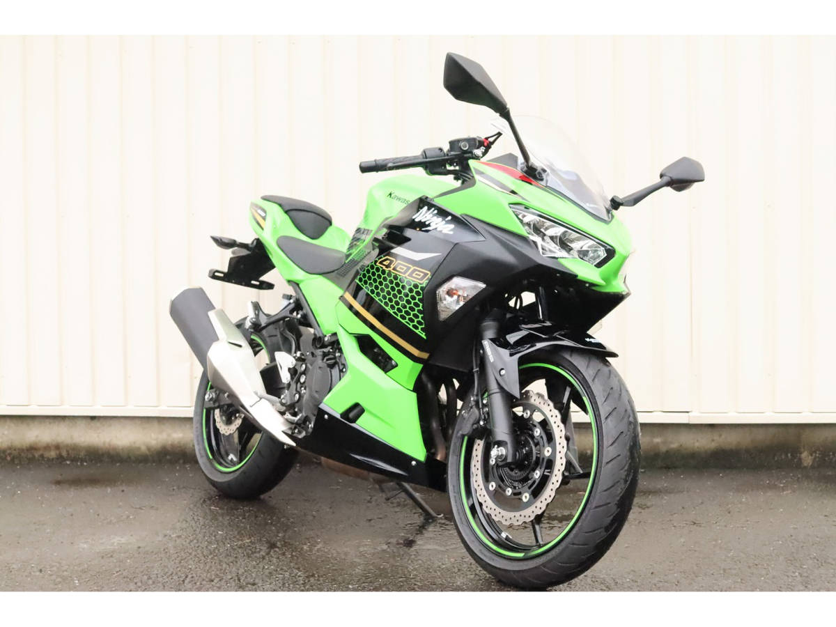 「カワサキ Ninja400 ニンジャ400 EX400G 2020年モデル 距離：4,349km ETC ABS タンクパッド等　バイク卸のロナジャパン」の画像1