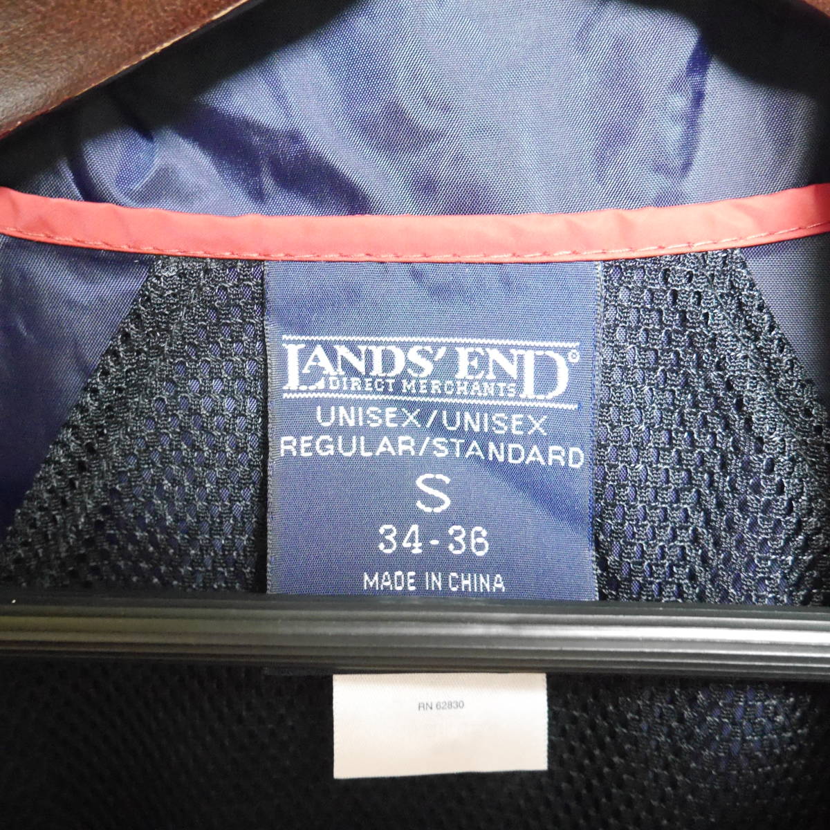 A500 ◇ LANDS' END | ランズエンド　ナイロンパーカー　赤　中古　サイズＳ_画像8