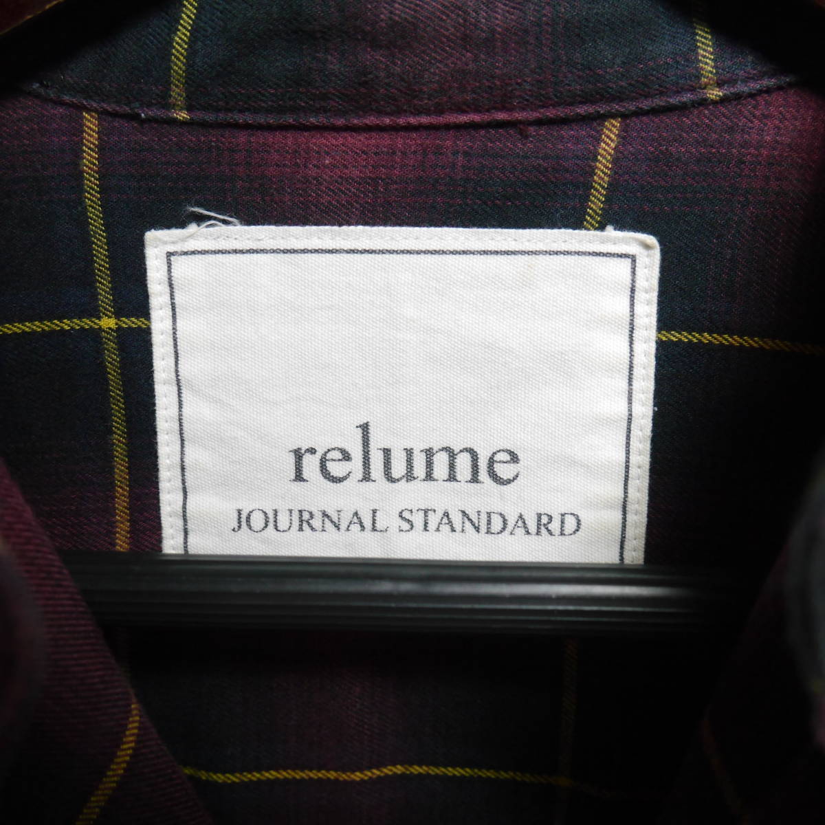 A506 ◇ JOURNAL STANDARD relume | ジャーナル スタンダード レリューム　長袖シャツ　紫　中古　サイズ２_画像8