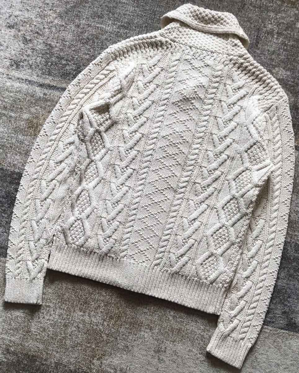 最高のケーブル編み 稀少カラー ☆ RRL RALPH LAUREN ☆ ダブルアール