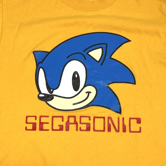 【送料無料】激レア 90s COSPA製 SEGA SONIC ソニック・ザ・ヘッジホッグ Tシャツ vintage メガドライブ オールドスクール_画像3