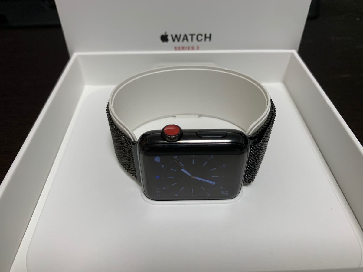 Apple Watch Series 3 GPS+Cellularモデル42mmステンレススチール