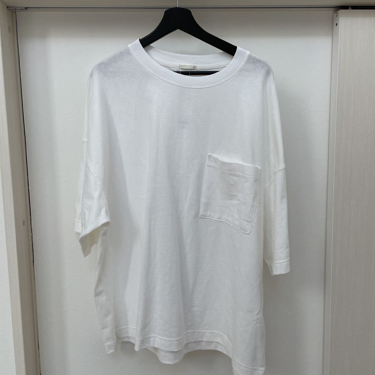 新品　未使用　大きい　XL 5L相当 オーバーサイズ　タグ付き　メンズ　白色　半袖　Tシャツ シャツ　トップス　ポケットTシャツ_画像2