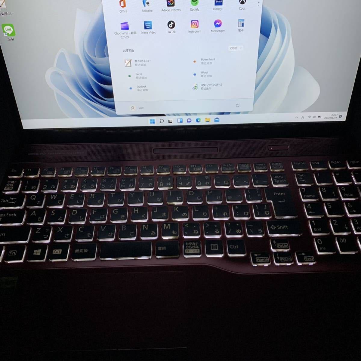 富士通 LIFEBOOK AH53/D1超高性能♪第8世代インテル Core i7-8565U
