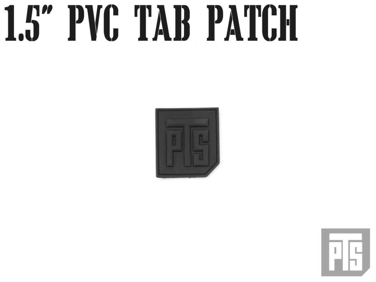 PTS-0048　【正規品】PTS 1.5インチ PVC Tab パッチ BK_画像1