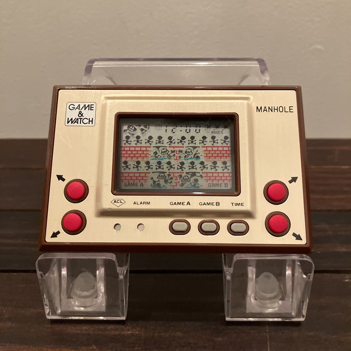 正規販売店】 整備品 ゲームウォッチ マンホール MANHOLE 偏向板交換