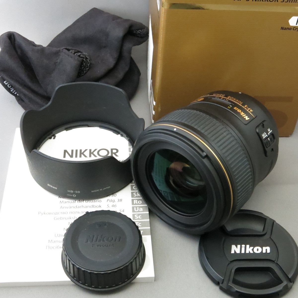 【美品】Nikonニコン　AF-S35mmF1.4G　ニコンＦマウント★NO.6185_画像1