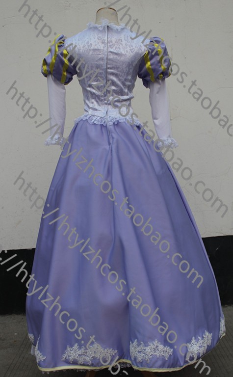 xd130ディズニー 塔の上のラプンツェル Rapunzelラプンツェル プリンセス ワンピース ドレス ハロウィン コスプレ衣装_画像4