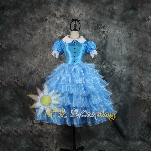 xd259 ディズニー 不思議の国のアリス アリス プリンセス ワンピース ドレス ハロウィン イベント仮装 コスプレ衣装