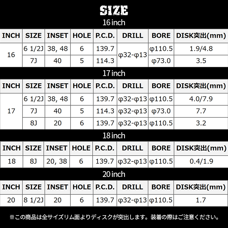 4本セット NITRO POWER WARHEAD ウォーヘッド 16X6.5J 6/139.7 38 MUDSTAR radial A/T ホワイトレター 215/65R16 109L ハイエース_画像4