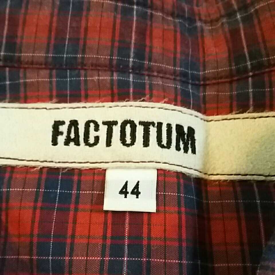 FACTOTUM 七分袖シャツ　44_画像3