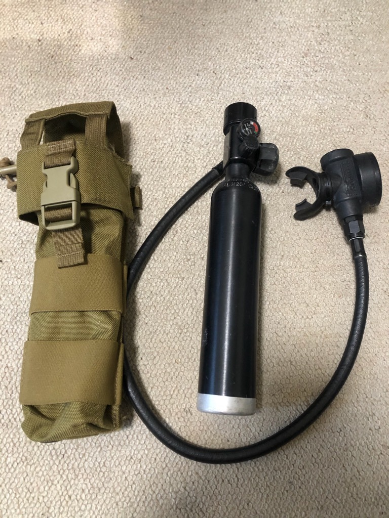 AQUALUNG HABD SEA MK2 酸素ボンベ ポーチ付き seal vbss eagle lbt