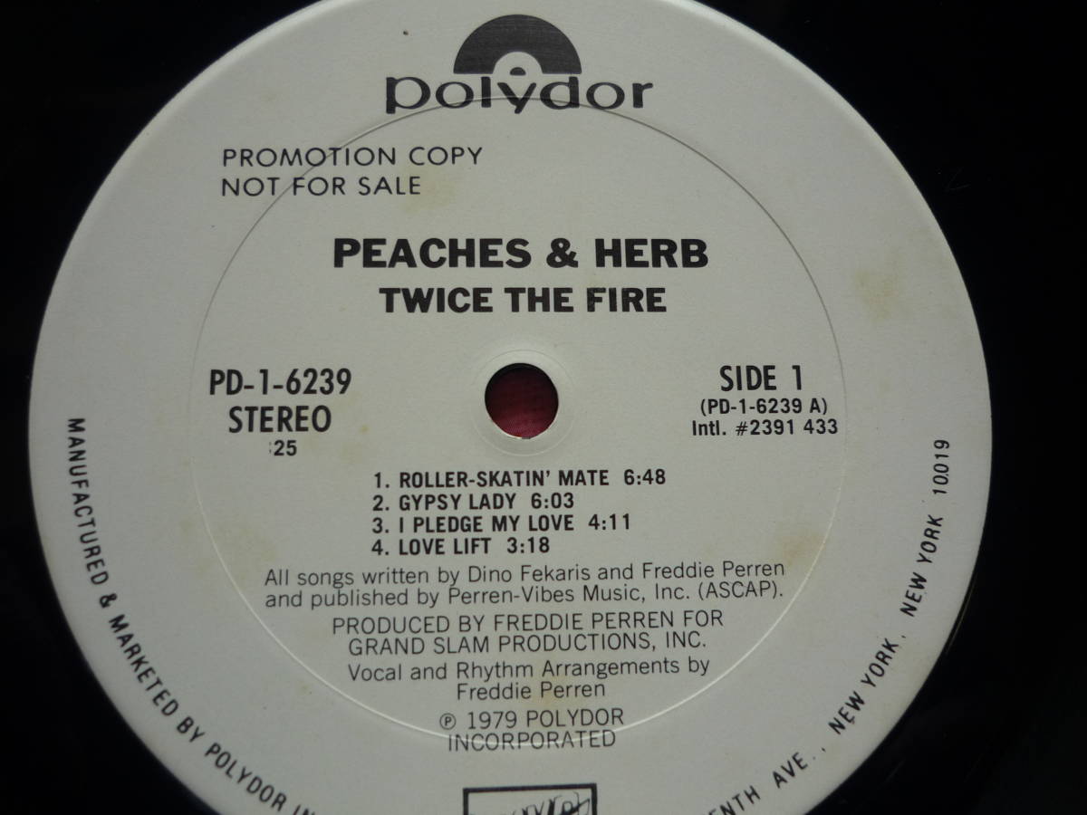 LP2枚　　PEACHES & HERB / TWICE THE TIME(USプロモ) / REMEMBER「恋の仲直り」＆「愛の誓い」_画像3