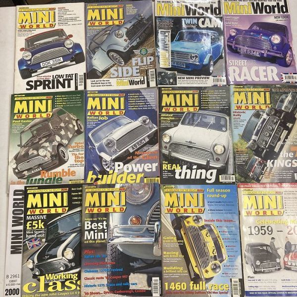 B2961　2000　12冊セット「「MINI WORLD」　ミニワールド　英国　旧車雑誌　英国車　ビンテージ　自動車
