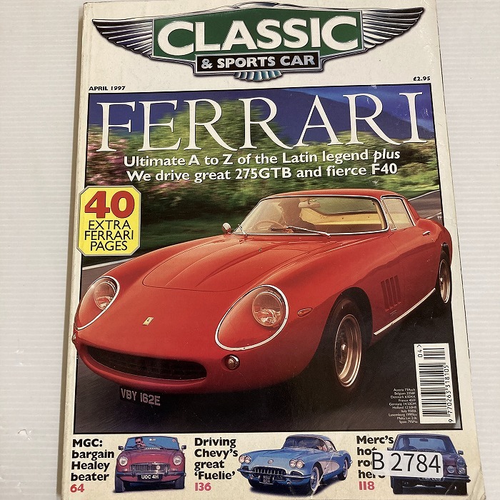 B2784　1997「CLASSIC AND SPORTSCAR」英国旧車雑誌　英国車 雑誌 旧車　ビンテージ　クラシックカー　自動車_画像1