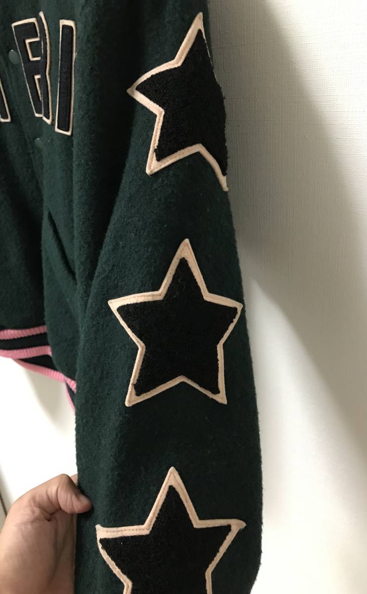 初期 超希少 ヒステリックグラマー ロボット刺繍スタジャン 80s