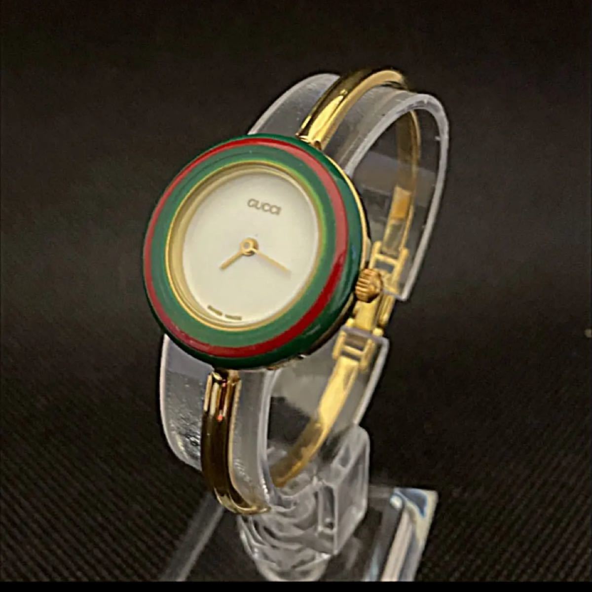 サービス GUCCI グッチ 1400L レディース 腕時計 稼働中 シェル文字盤