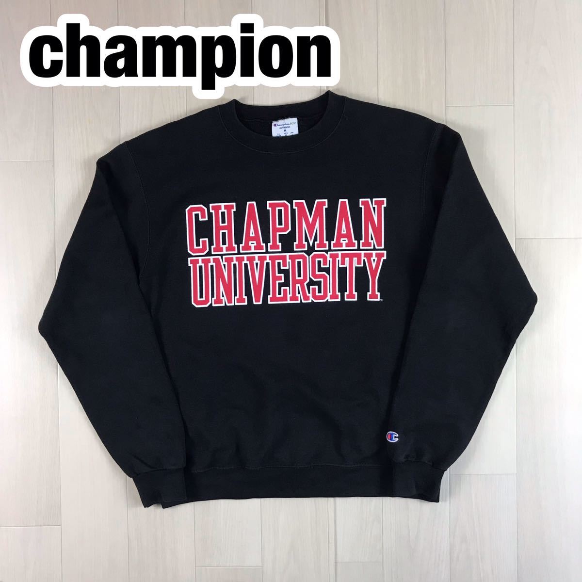 Champion チャンピオン スウェットトレーナー L ブラック ビッグサイズ カレッジ チャップマン大学_画像1
