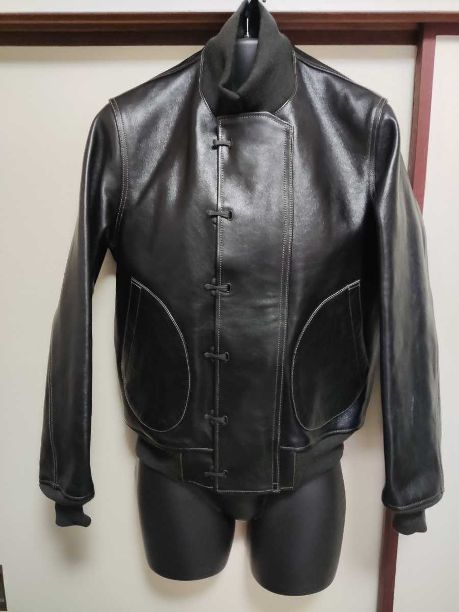 トイズマッコイ ホースレザー デッキジャケット サイズ36 S ミリタリー Toysmccoy Realmccoy 日本製 Leather Jacket　期間限定値引き_画像1