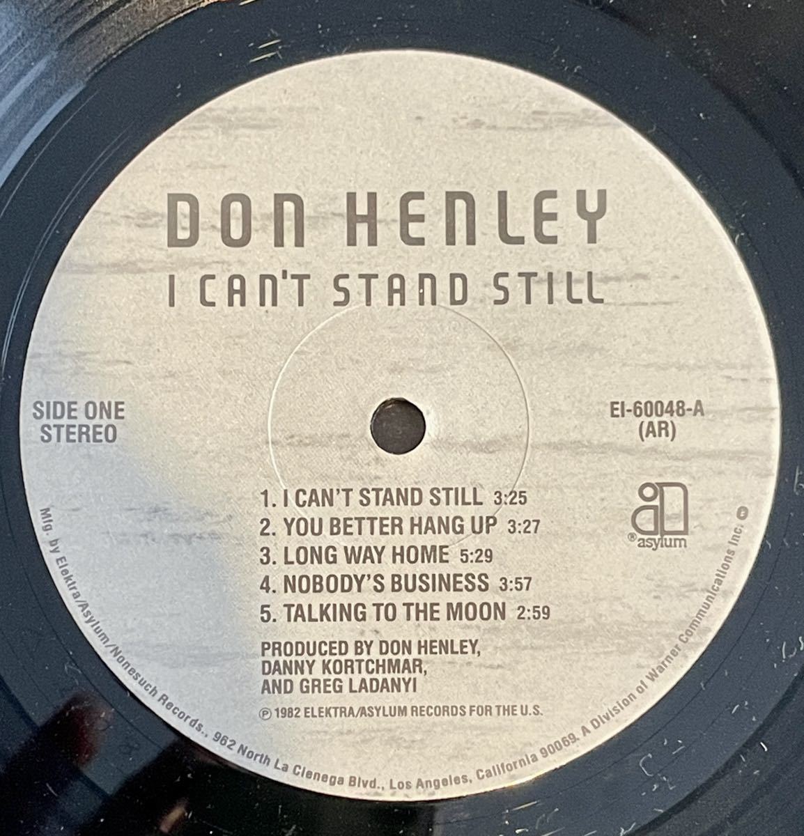 Don Henley - I Can't Stand Still EAGLES Danny Kortchmar Timothy Jeff Porcaro Steve Lukather John David Souther_画像3