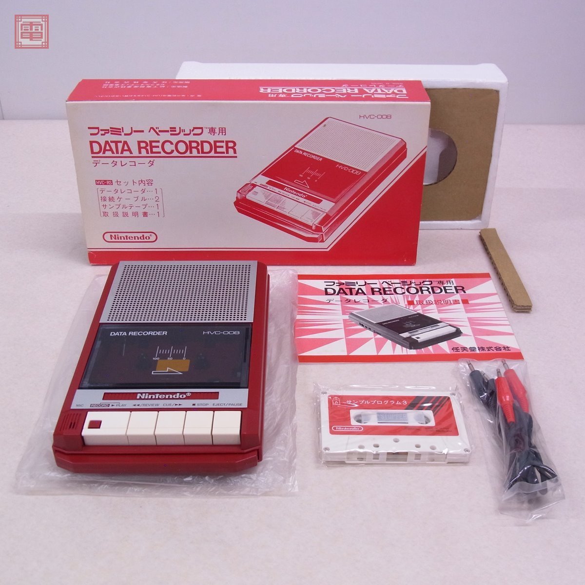 未使用 FC ファミコン ファミリーベーシック 専用 データレコーダ HVC