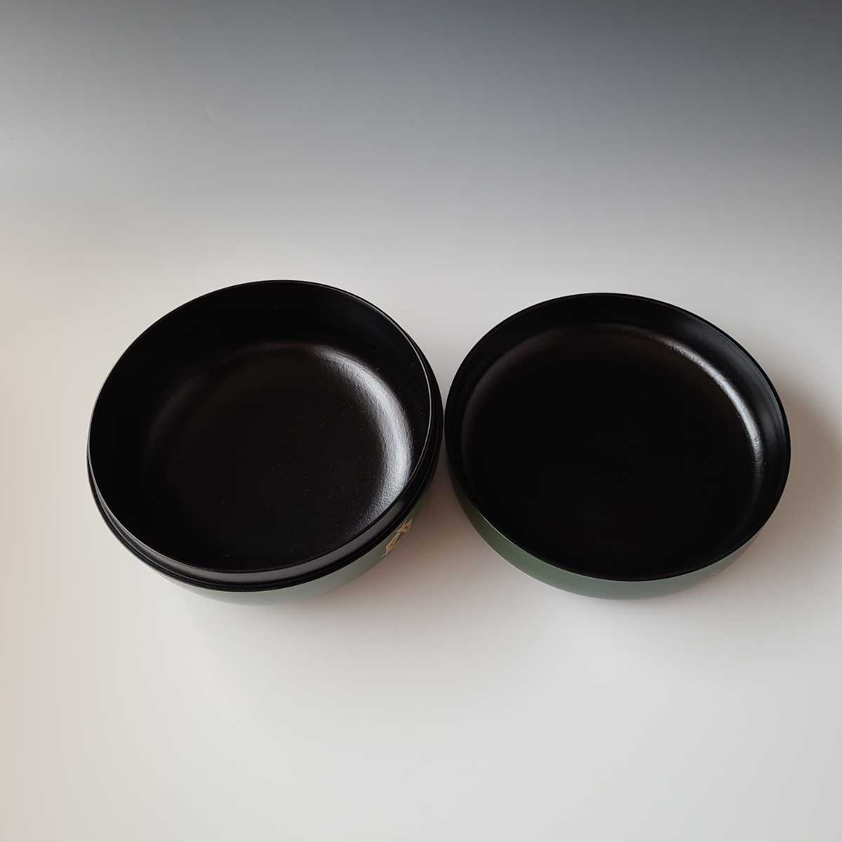 茶道具 青漆 一閑 鱗鶴蒔絵 喰籠 菓子器 川上峰春 共箱 加賀蒔絵 茶道具 青漆 一閑 鱗鶴蒔絵 喰籠 菓子器 川上峰春 共箱 加賀蒔絵