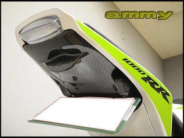 1 SC59 CBR1000RR AMMYオリジナル 綾織カーボン フェンダーレスKIT 08-09-10-11 フェンダーレスキット CBR RR MOTO GP レース レーサー_画像4