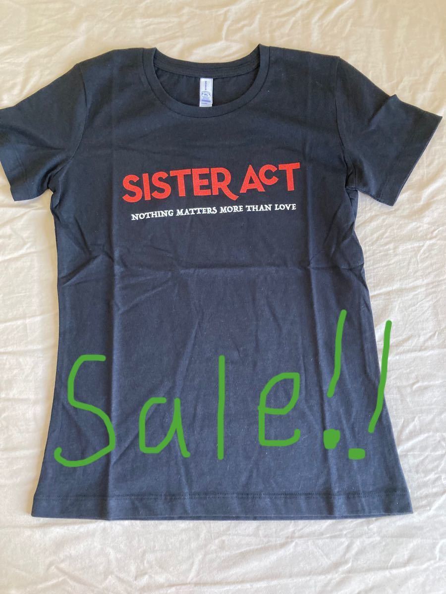 赤い文字がラメになっていて綺麗です。天使にラブソングを　sister act シスターアクト　半袖tシャツ　Sサイズ　新品未使用