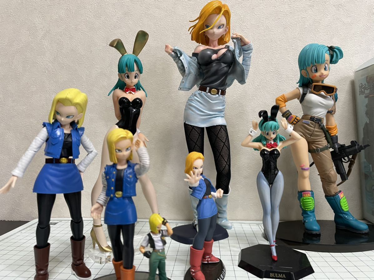 ドラゴンボール ブルマ 人造人間18号 フィギュアセット Yahoo!オークション - ドラゴンボールフィギュア 人造人間18号