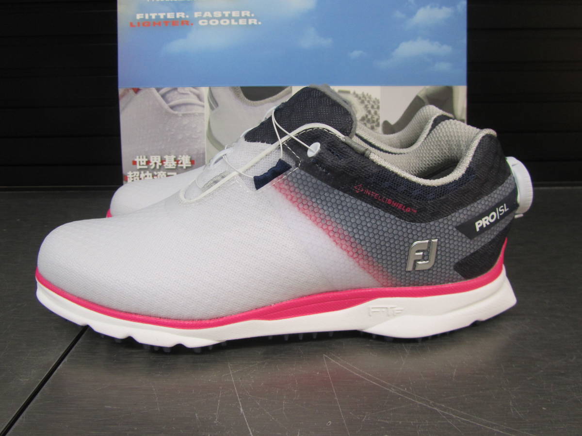 FJ PRO SL SPORT 98160J 24.0.Wide женский foot Joy туфли для гольфа новый товар * включая налог Pro SL спорт новый модель!