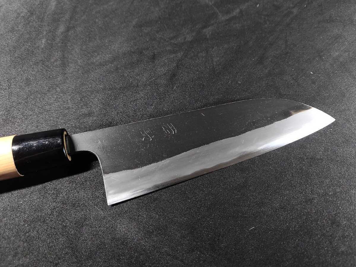 1080様専用 重房作 黒打三徳包丁 185mm-