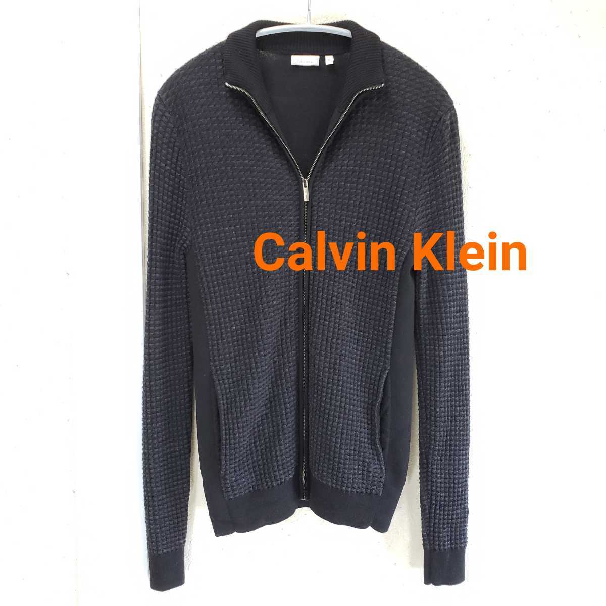 美品◆Calvin Klein カルバンクライン フルジップニット/セーター/オンワード樫山(Mサイズ)