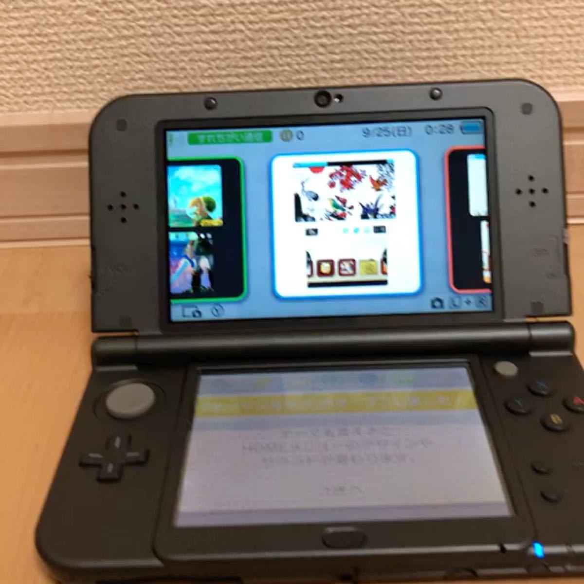 Newニンテンドー3DS LL メタリックブラック 本体 【動作確認済み