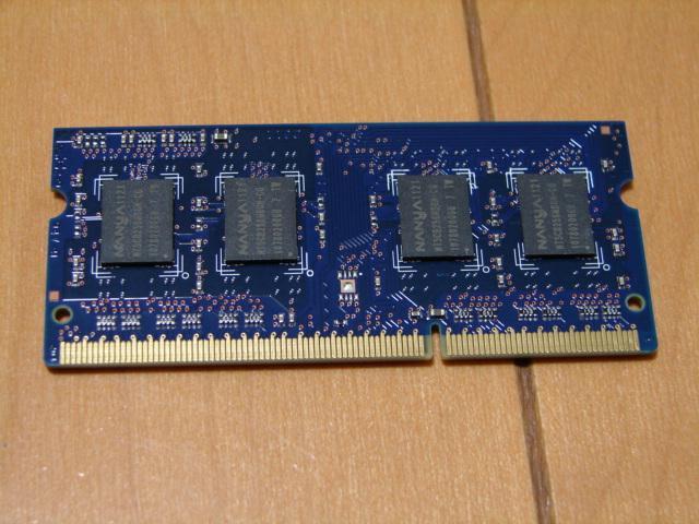 SO-DIMM 2GBx1 DDR3 PC3-10600 CL9.0(Nanya)_画像2