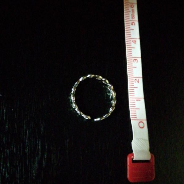 オープンリング 指輪 シルバー ハート フリーサイズ レディース 韓国 中空 調節可能 シック スウィート ワイド ジュエリー ギフト #C97-5_画像5
