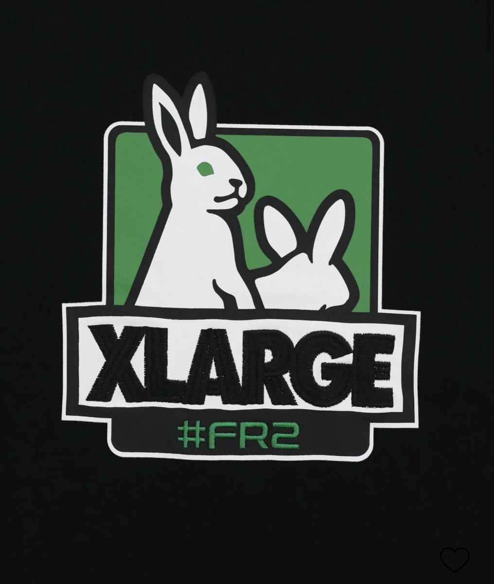 即決! FXXKING RABBITS × XLARGE ☆ BOXロゴ Tシャツ ブラック XLサイズ 未開封新品 / #FR2DOKO?_画像3