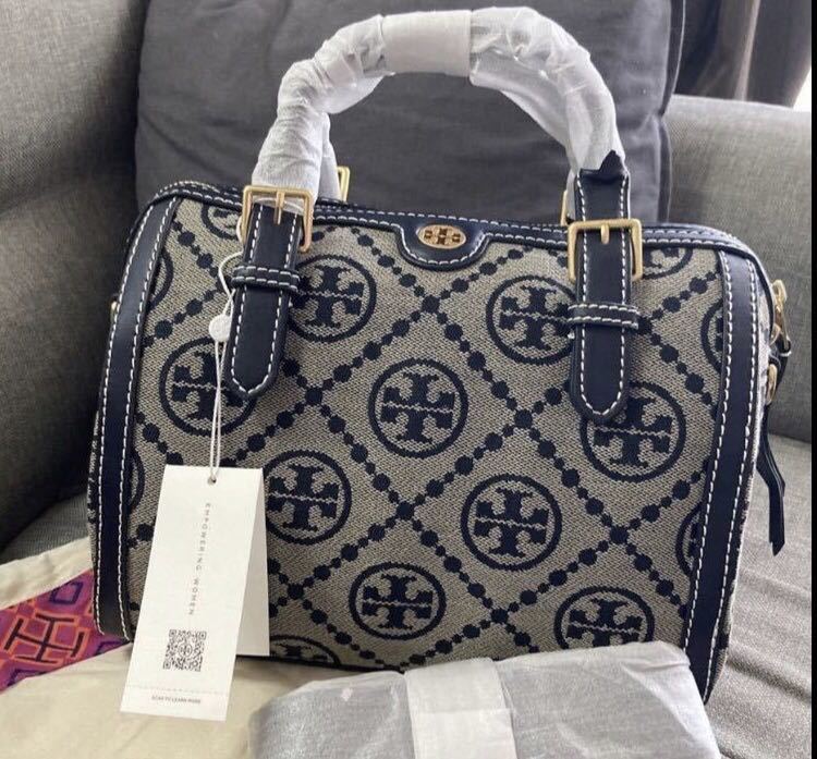 トリーバーチ TORY BURCH Tモノグラム バレルバッグ 新品未使用 大きい