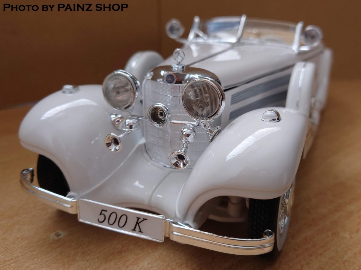 1/18 メルセデスベンツ500K 白 Specialroadster1936|Yahoo 1/18 メルセデスベンツ500K 白 Specialroadster1936|Yahoo