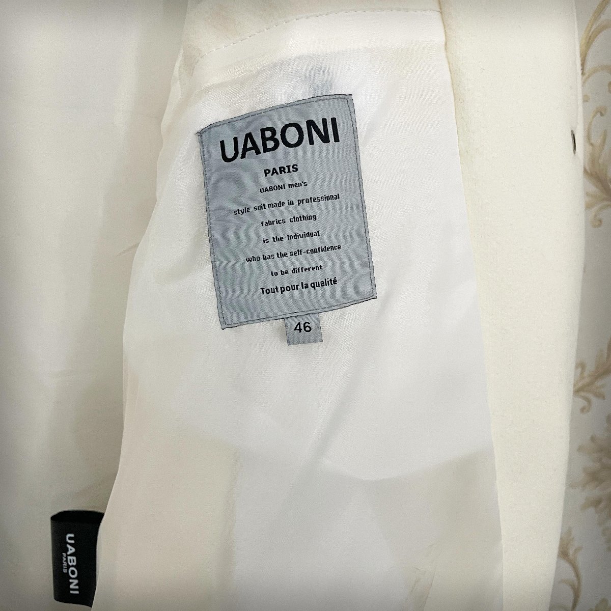 UABONI Paris スタジャン カシミヤ100% XL-
