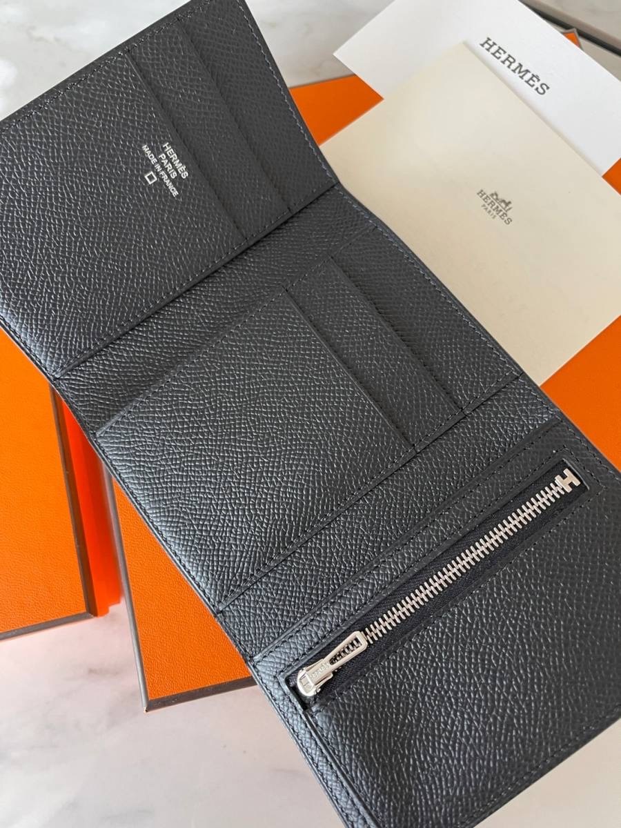 エルメス HERMES ベアン クロコダイル アリゲーター コンビ 財布 コンパクト財布 ミニ財布 Z刻印 希少 新品(未使用品)2022年3月購入 5