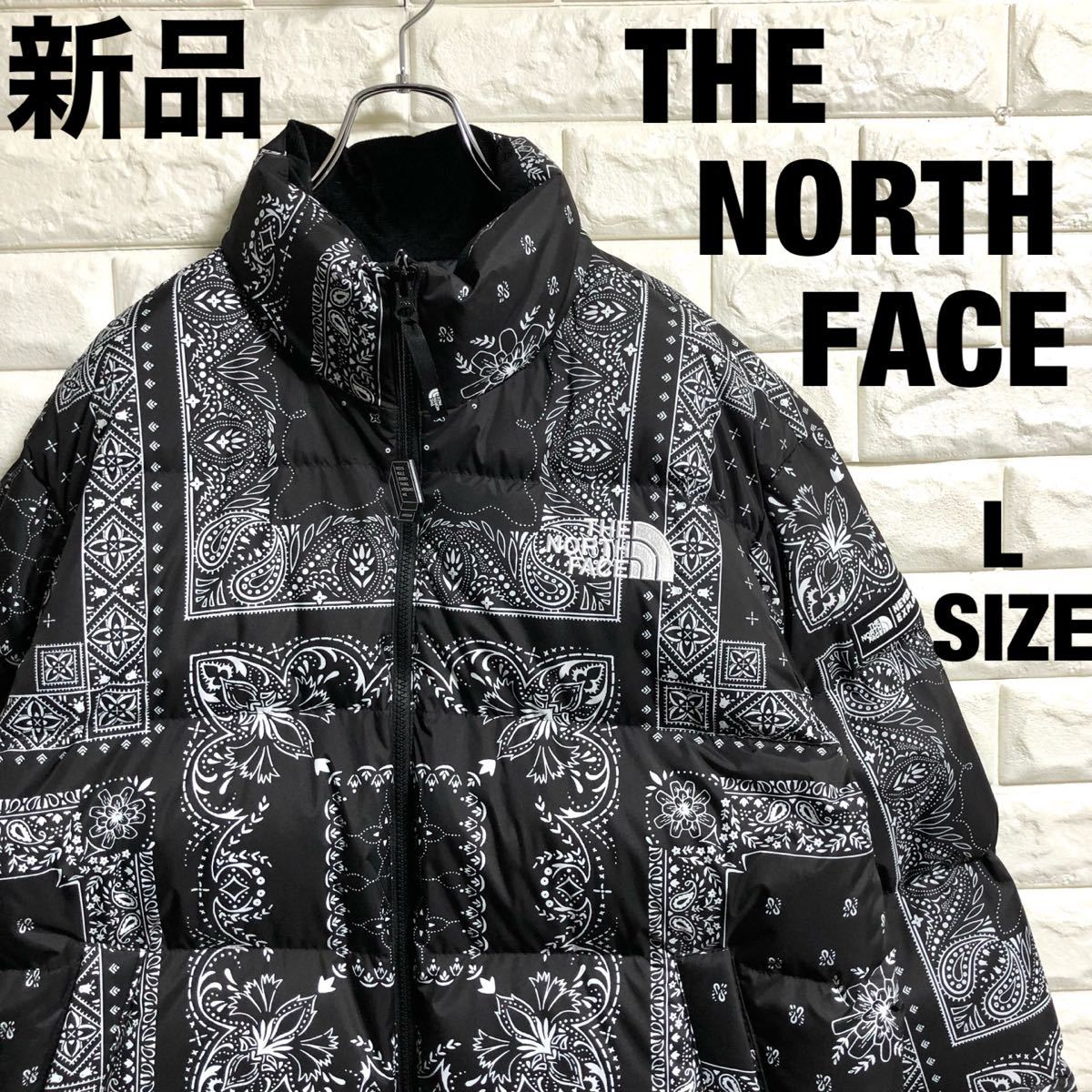 新品 THE NORTH FACE NOVELTY LOFTY DOWN バンダナ柄 海外限定 メンズL