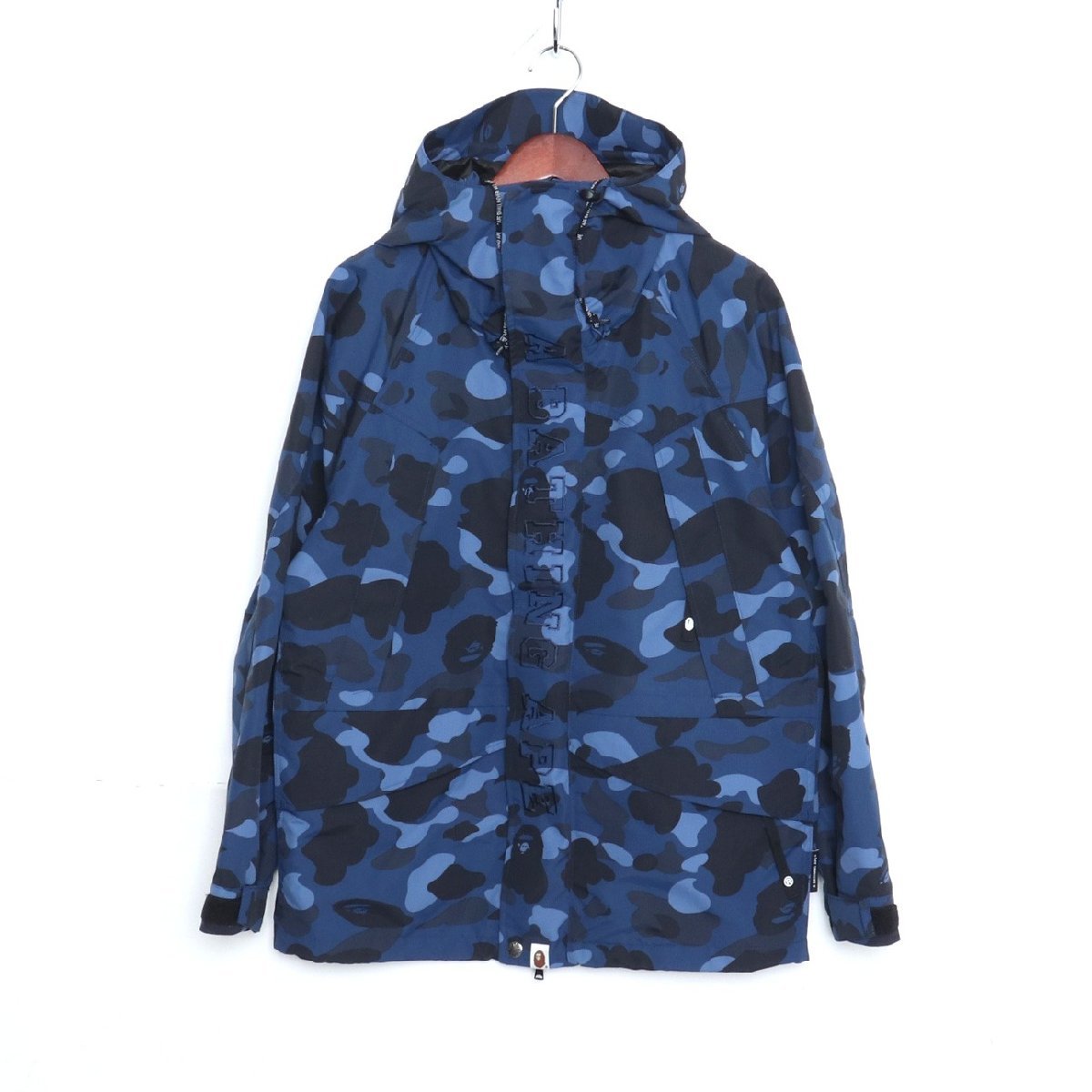 A BATHING APE COLOR CAMO SNOWBOARD JACKET Mサイズ ブルー ア