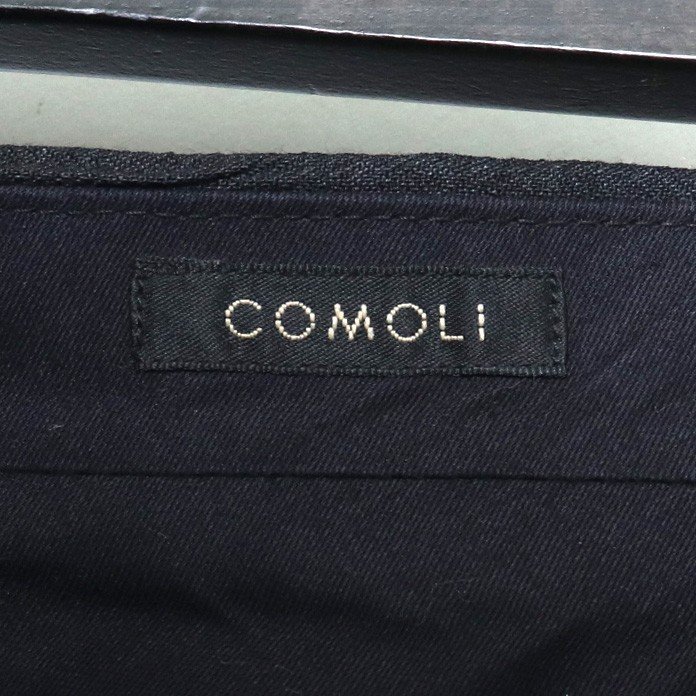  Como liCOMOLI 21SS wool 2 tuck pants size 1 black T01-03001